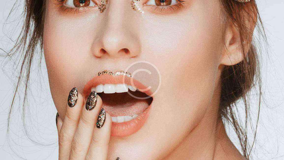 Embellished Dark Nail Art